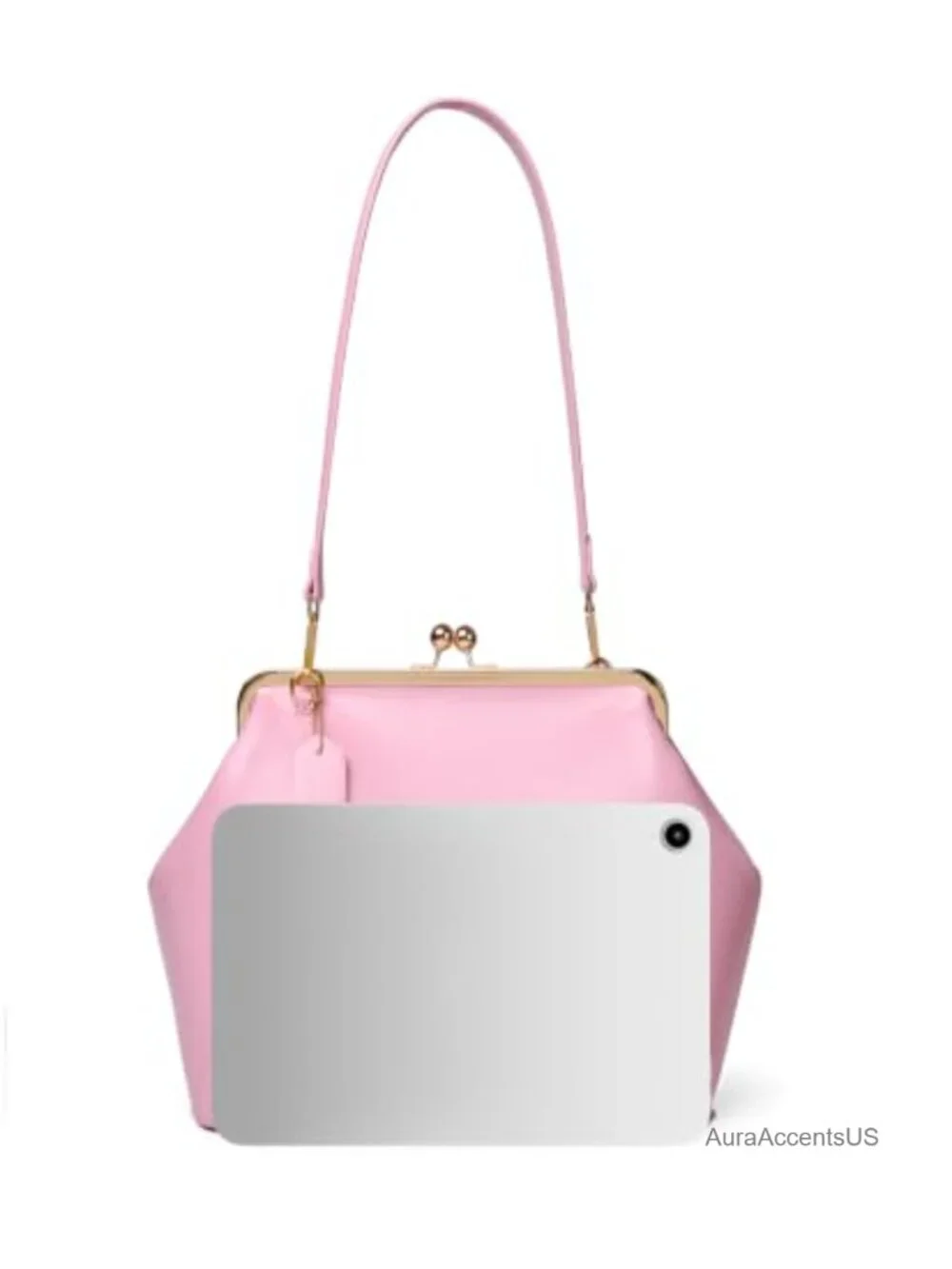 Slouchy Kiss Lock Crossbody Bag Women Hobo Shoulder Purse Faux Leather